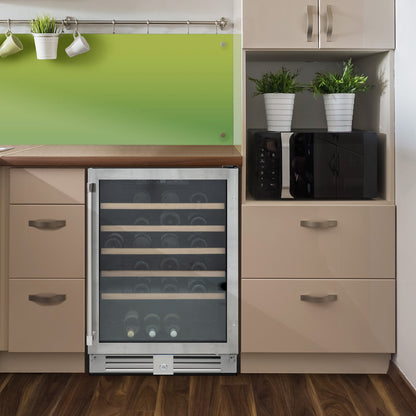 Vinotemp 51-Bottle Single-Zone Wine Cooler (Stainless Steel) - VT-51SZ01SS