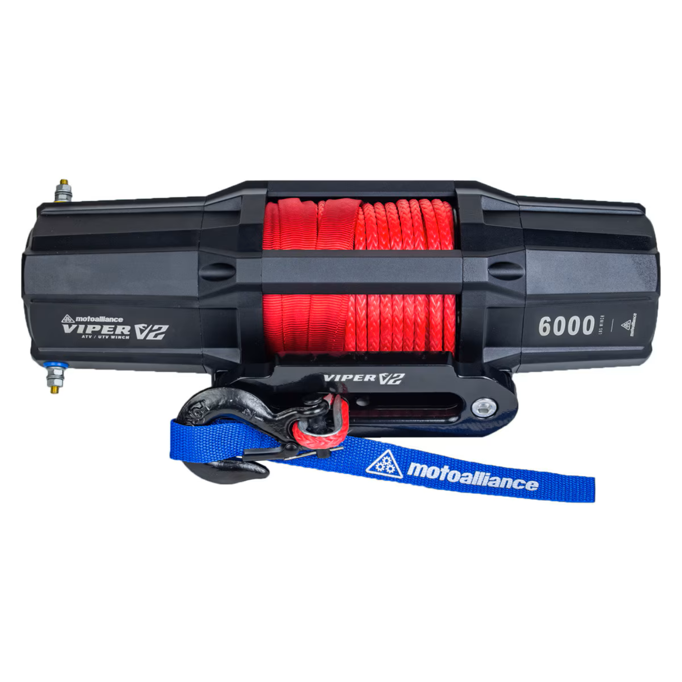 MotoAlliance Viper V2 ATV/UTV Winch Wide Spool 6000lbs New - VT6000SE_BK