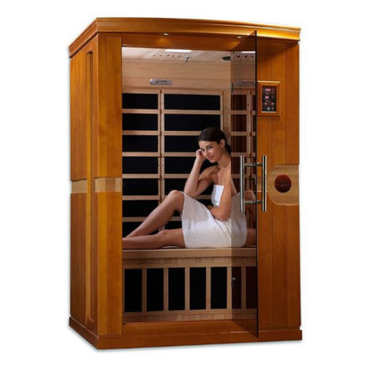 Dynamic Saunas Venice 2-Person Low EMF FAR Infrared Sauna (DYN-6210-01) - DYN-6210-01