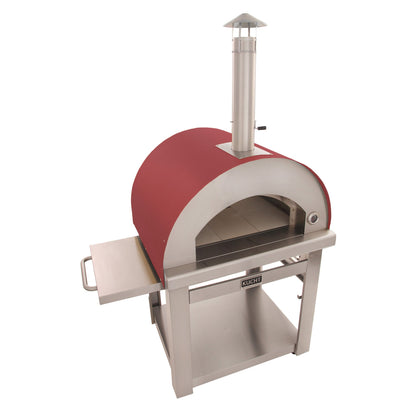 KUCHT Venice Wood-Fired Outdoor Pizza Oven in Red - Venice-R