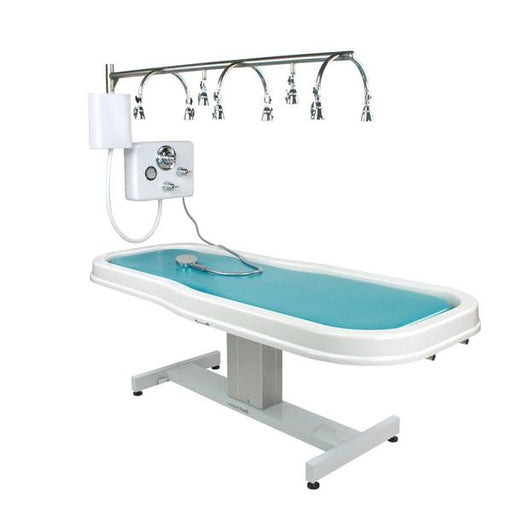 Touch America Neptune Battery Motorized Wet Table + 8-Head Vichy Shower Package for Aqua Massages - 82005