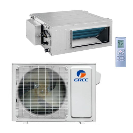 GREE Vireo Gen3 Series 24,000 BTU Single Zone Concealed Duct Ductless Mini-Split System - 3VIR24HP230V1BO,DUCT24HP230V1BD