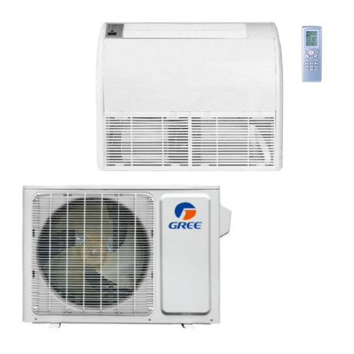 GREE Vireo Gen3 Series 9,000 BTU Single Zone Universal Floor/Ceiling Ductless Mini-Split System - 3VIR09HP230V1BO, DUCT09HP230V1BD