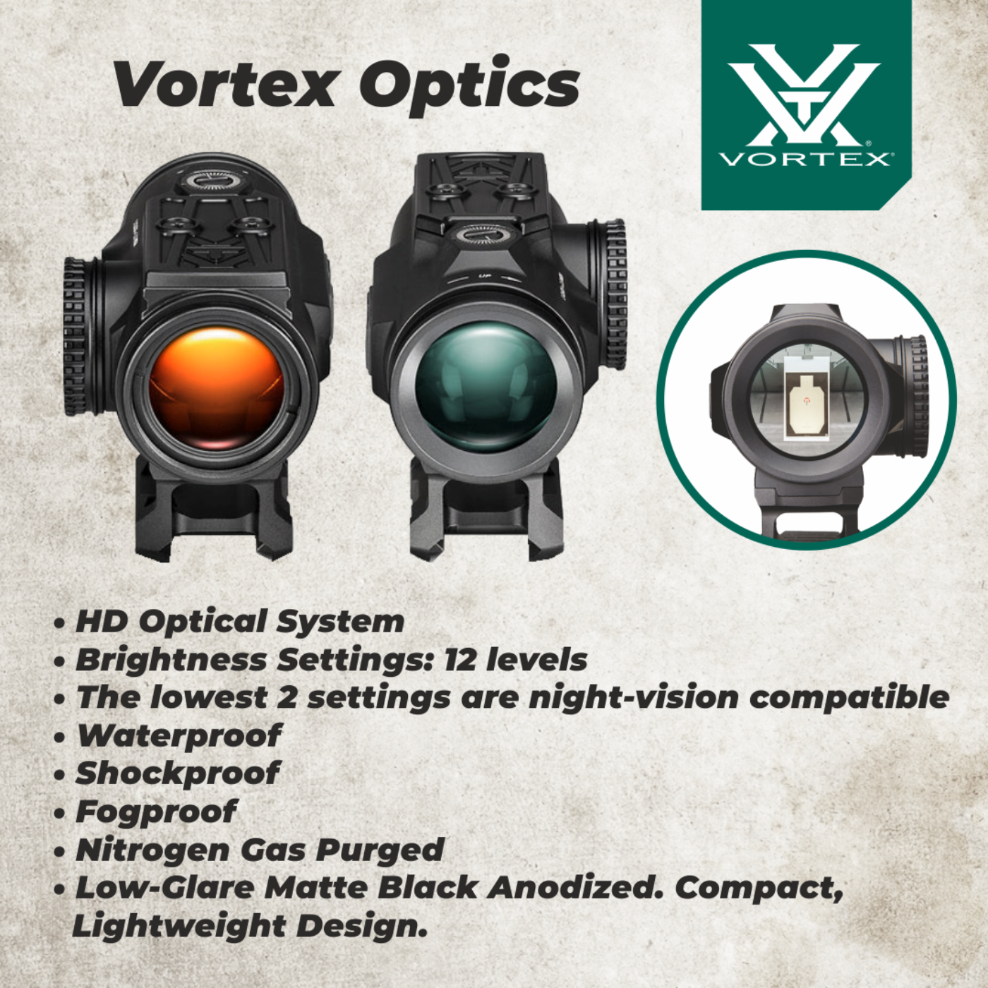 Vortex Optics Spitfire HD Gen II 5x Prism Scope - SPR-500