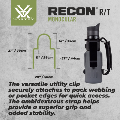 Vortex Optics Recon R/T 15x50 RT155 Scope Monocular with Free Hat and Pen Bundle - RT155_Hat-CD_LCP