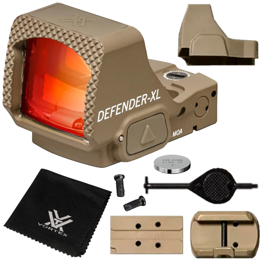 Vortex Optics Defender-XL 5 MOA Micro Red Dot, TAN - (DFXL-MRD5-T)