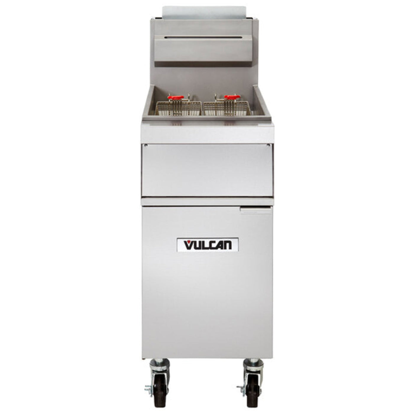 Vulcan 1GR65M-2 65-70 lb. Liquid Propane Gas Floor Fryer - 150.000 BTU - 1GR65M-2