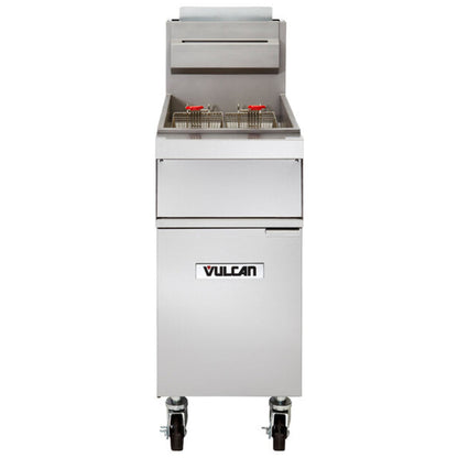 Vulcan 1GR65M-2 65-70 lb. Liquid Propane Gas Floor Fryer - 150.000 BTU - 1GR65M-2