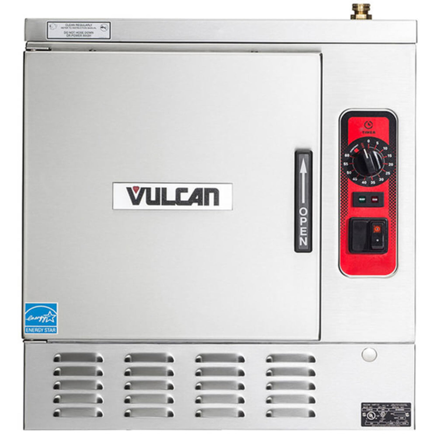 Vulcan C24EA5-1300 LWE 5 Pan Electric Countertop Convection Steamer - 208V, 15 kW - C24EA5-1300