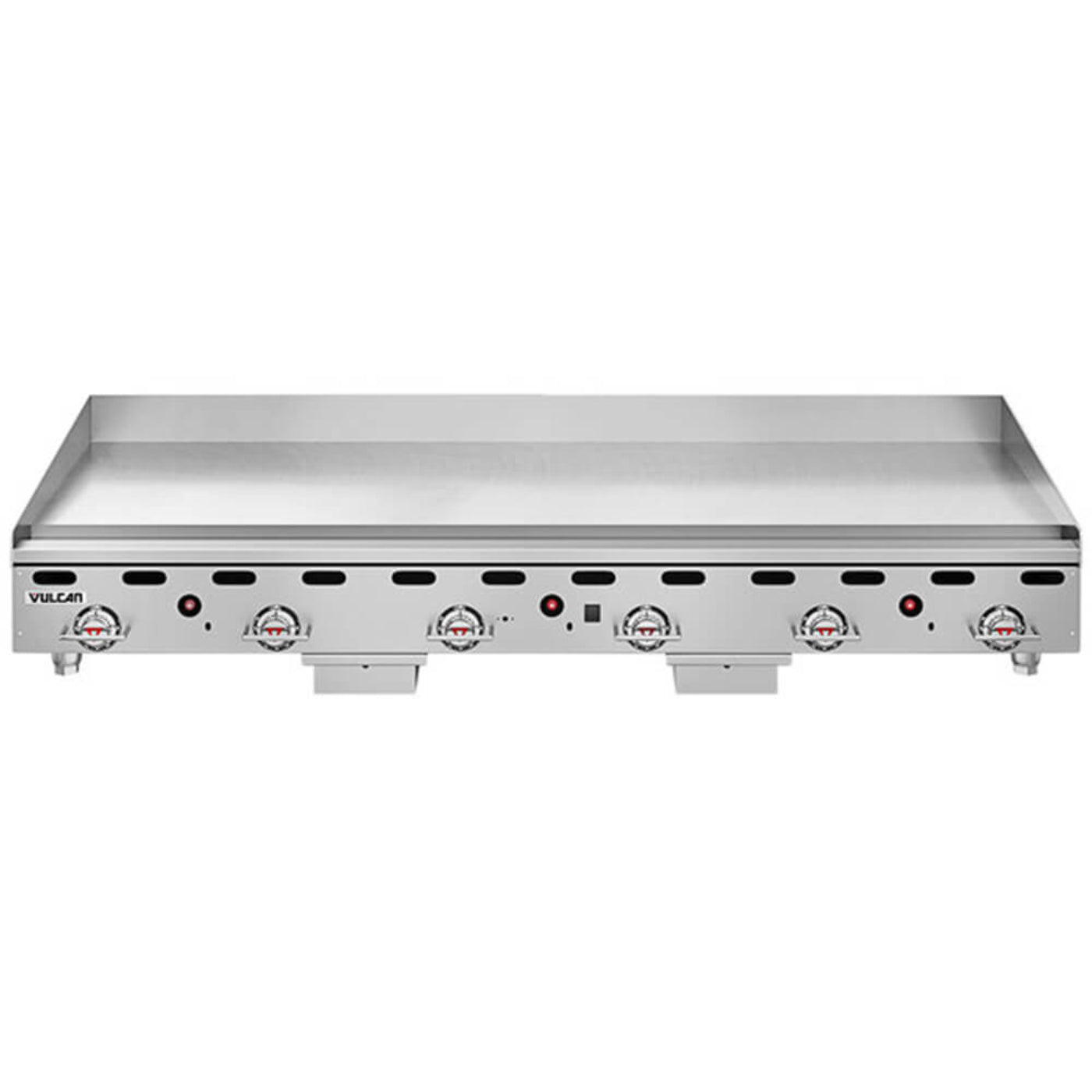 Vulcan MSA60-102 60 Countertop Liquid Propane Gas Griddle with Snap-Action Thermostatic Controls - 135 000 - MSA60-102