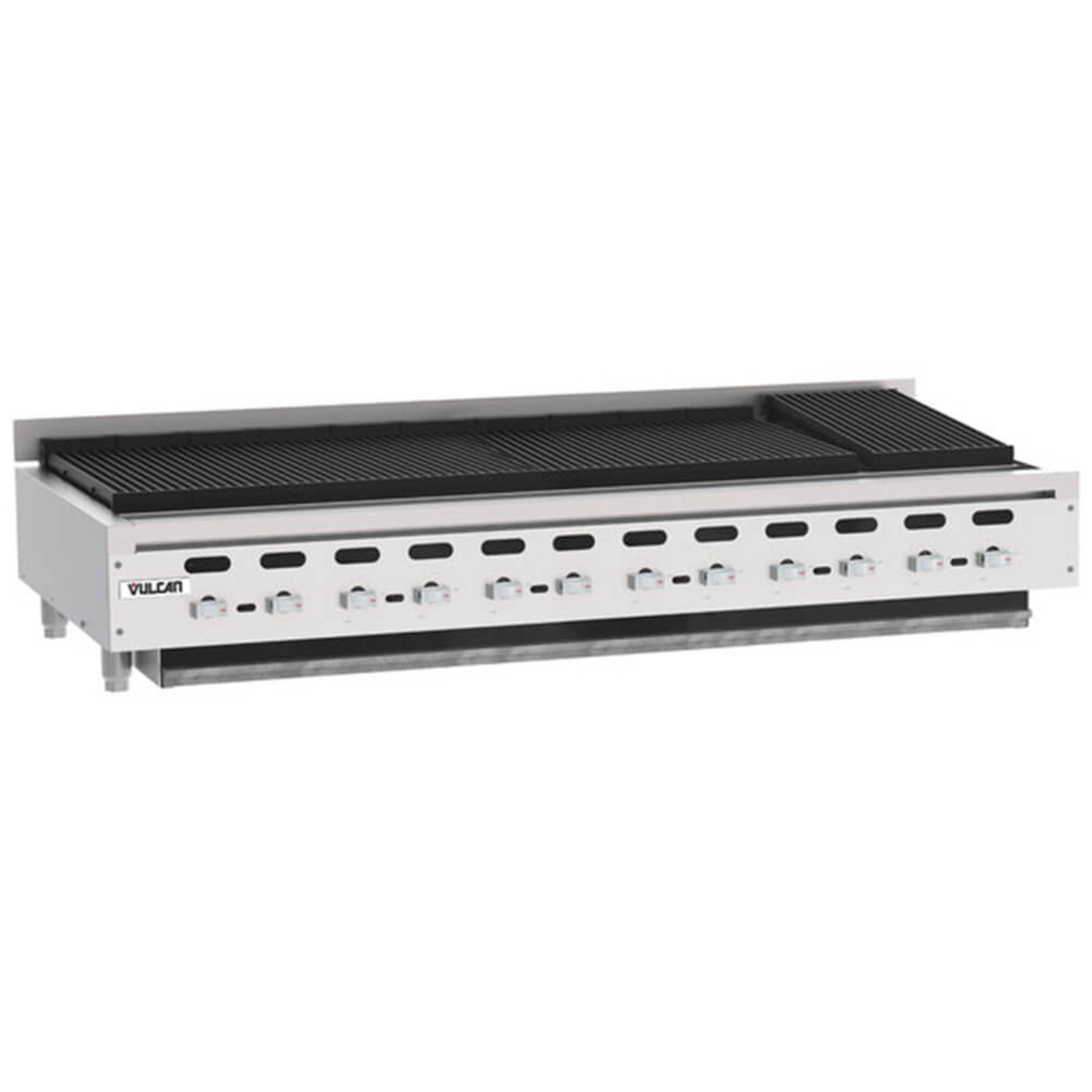 Vulcan VACB72-101 Achiever Natural Gas 72" Medium-Duty Radiant Charbroiler - 221,000 BTU - VACB72-101