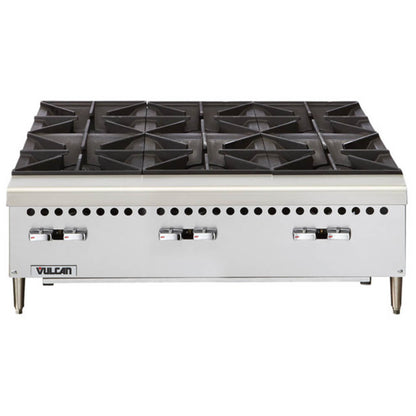 Vulcan VCRH36-1 Natural Gas 36" 6 Burner Countertop Range / Hot Plate - 150,000 BTU - VCRH36-1