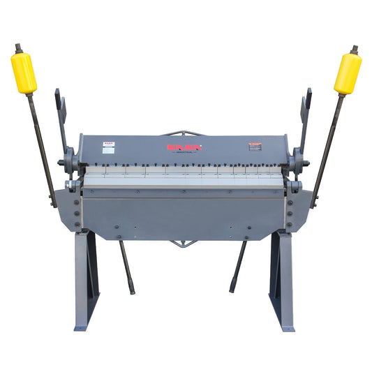 KAKA INDUSTRIAL Sheet Metal Brake, 49-Inch Box and Pan Brake, Industrial-Grade Sheet Metal Bender Machine,12-Gauge Mild Steel Capacity Pan and Box Brake, 0-135 Degree Adjustable W-4812