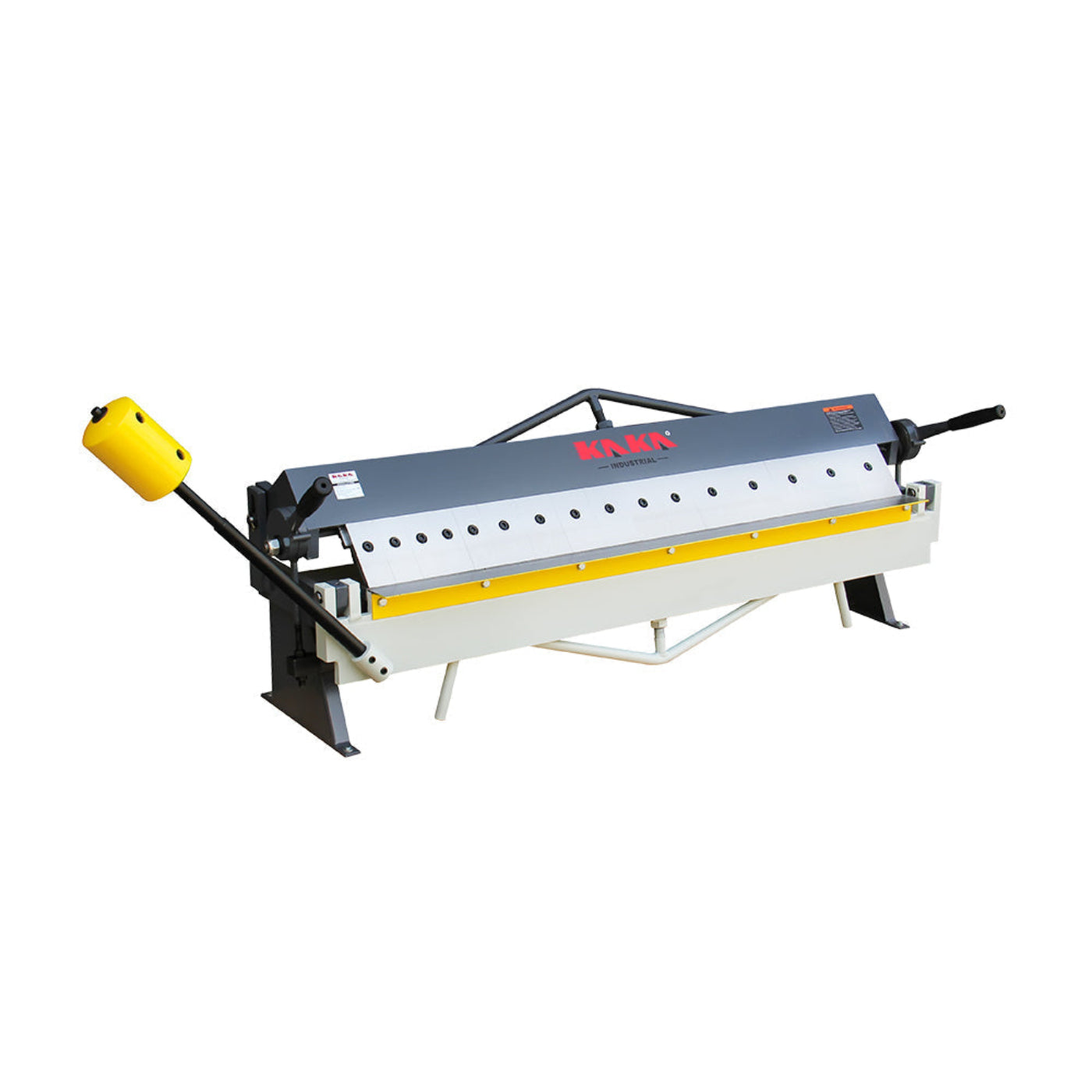 KAKA INDUSTRIAL Box and Pan Brake, 48-Inch Metal Brake, 16 Gauge Mild Steel Capacity Pan and Box Brake, Heavy-Duty Bending Brake with 16 Fingers, 1–135 Degree Adjustable W-4816Z - 173123