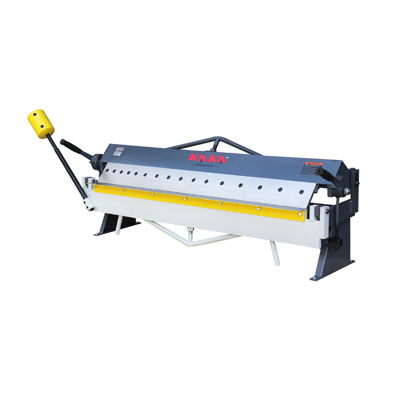 KAKA INDUSTRIAL Box and Pan Brake, 48-Inch Metal Brake, 16 Gauge Mild Steel Capacity Pan and Box Brake, Heavy-Duty Bending Brake with 16 Fingers, 1–135 Degree Adjustable W-4816Z - 173123