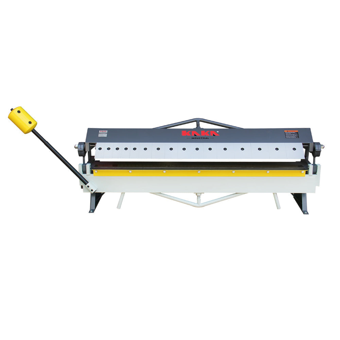 KAKA INDUSTRIAL Box and Pan Brake, 48-Inch Metal Brake, 16 Gauge Mild Steel Capacity Pan and Box Brake, Heavy-Duty Bending Brake with 16 Fingers, 1–135 Degree Adjustable W-4816Z - 173123