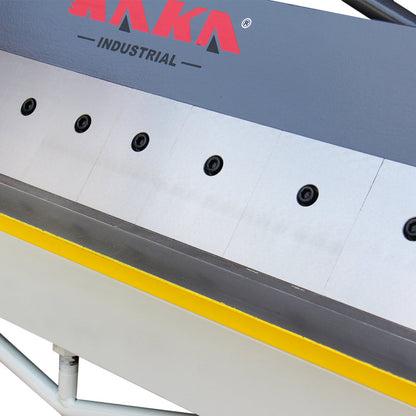 KAKA INDUSTRIAL Box and Pan Brake, 48-Inch Metal Brake, 16 Gauge Mild Steel Capacity Pan and Box Brake, Heavy-Duty Bending Brake with 16 Fingers, 1–135 Degree Adjustable W-4816Z - 173123