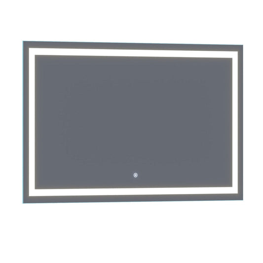 Arpella - Lumina 60 in. x 36 in. LED Lighted Vanity Mirror with Built-In Dimmer and Anti-Fog Feature - LEDSM2060