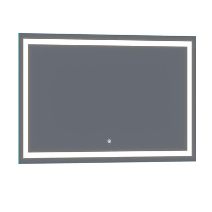 Arpella - Lumina 60 in. x 36 in. LED Lighted Vanity Mirror with Built-In Dimmer and Anti-Fog Feature - LEDSM2060