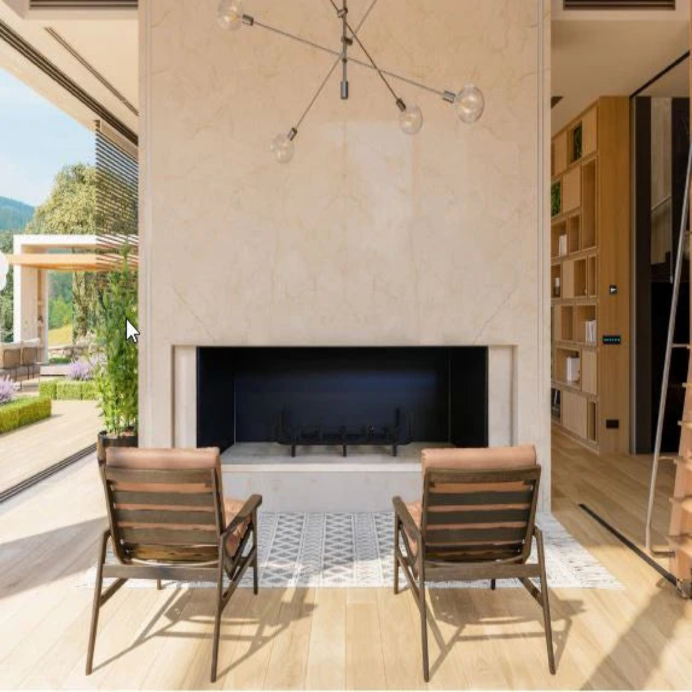 Empire Large Format 60" Linear Wood Burning Fireplace - WB60LFB0F