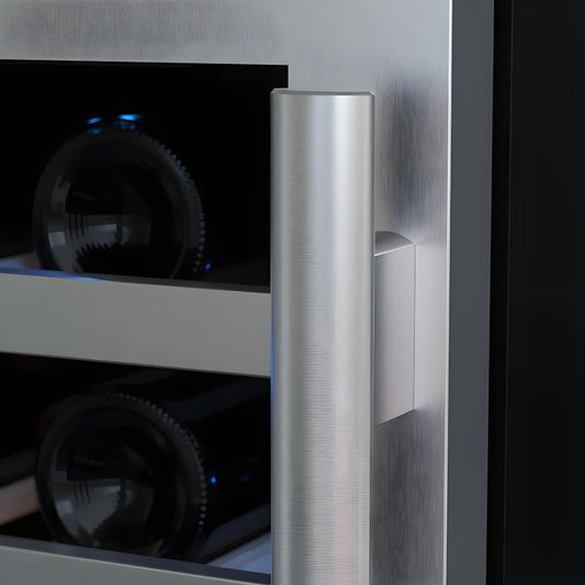 Avallon 48 Inch Wide 106 Bottle Capacity Wine Cooler with Door Locks and 2 Cooling Zones - AWC242SZDUAL