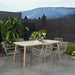 Midtown Concept Chamonix Rectangular White Outdoor Dining Table - SC CHAMONIX_RECT_WHT