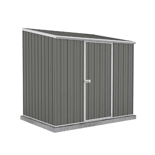 Palram  Absco | 7.5x5x7 ft Single Door Space Saver Metal Garden Shed - Woodland Gray - AB1108