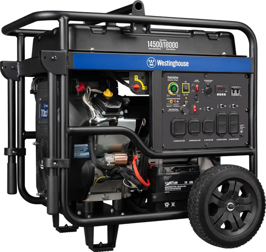 Westinghouse 14500W/18000W Generator 50 Amp CO Sensor Gas Remote Start New - WGEN14500C