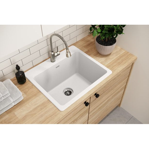 Elkay Quartz Classic 25" x 22" x 11-13/16", Drop-in Laundry Sink with Perfect Drain