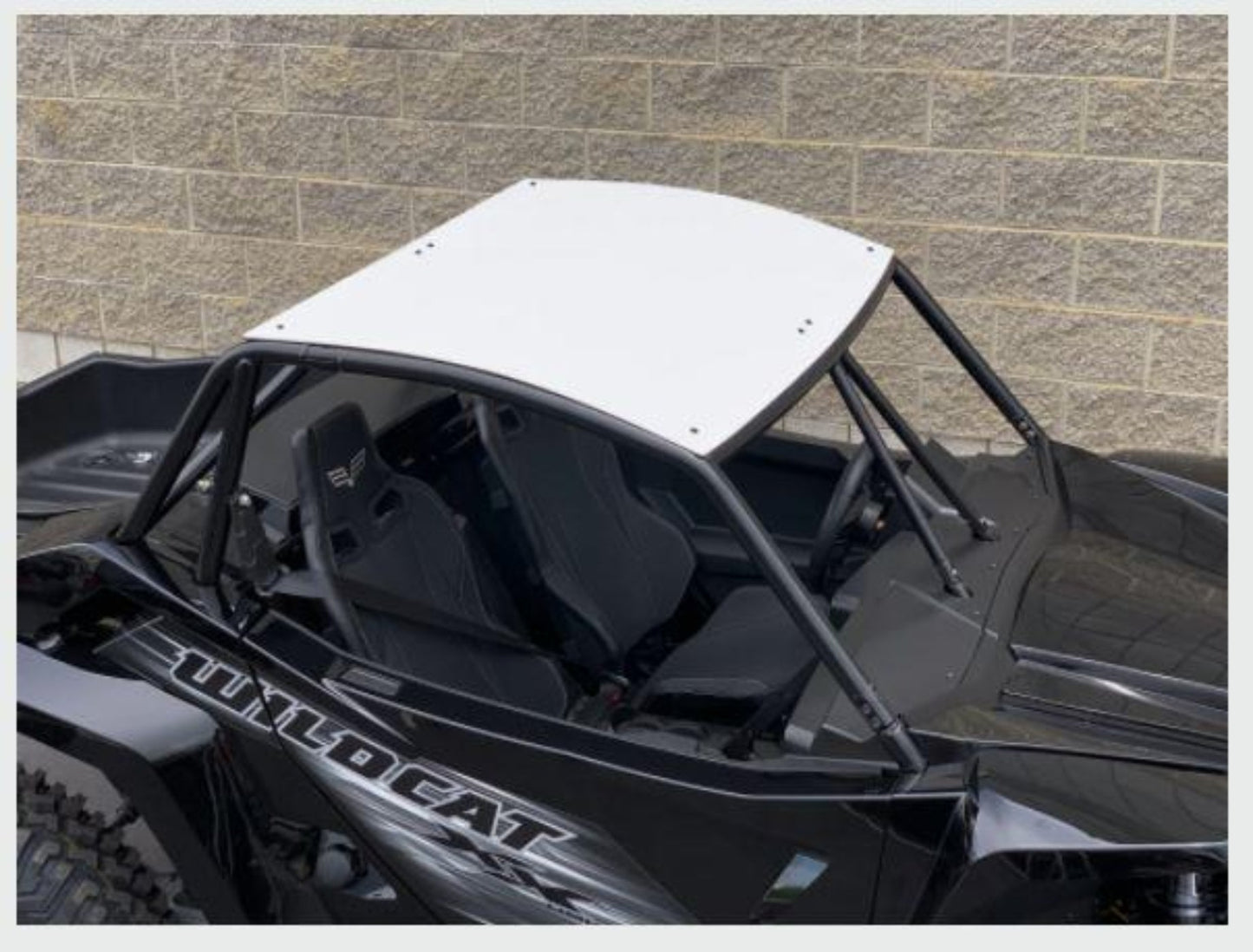 Moto Armor Textron Wildcat Aluminum Roof (2018+) - MA-WCXX-RF-2-AL-BLK