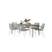 Midtown Concept Aalborg w/Oberon 7 piece Indoor Dining Set - SC ALBORG_6OBERON GR