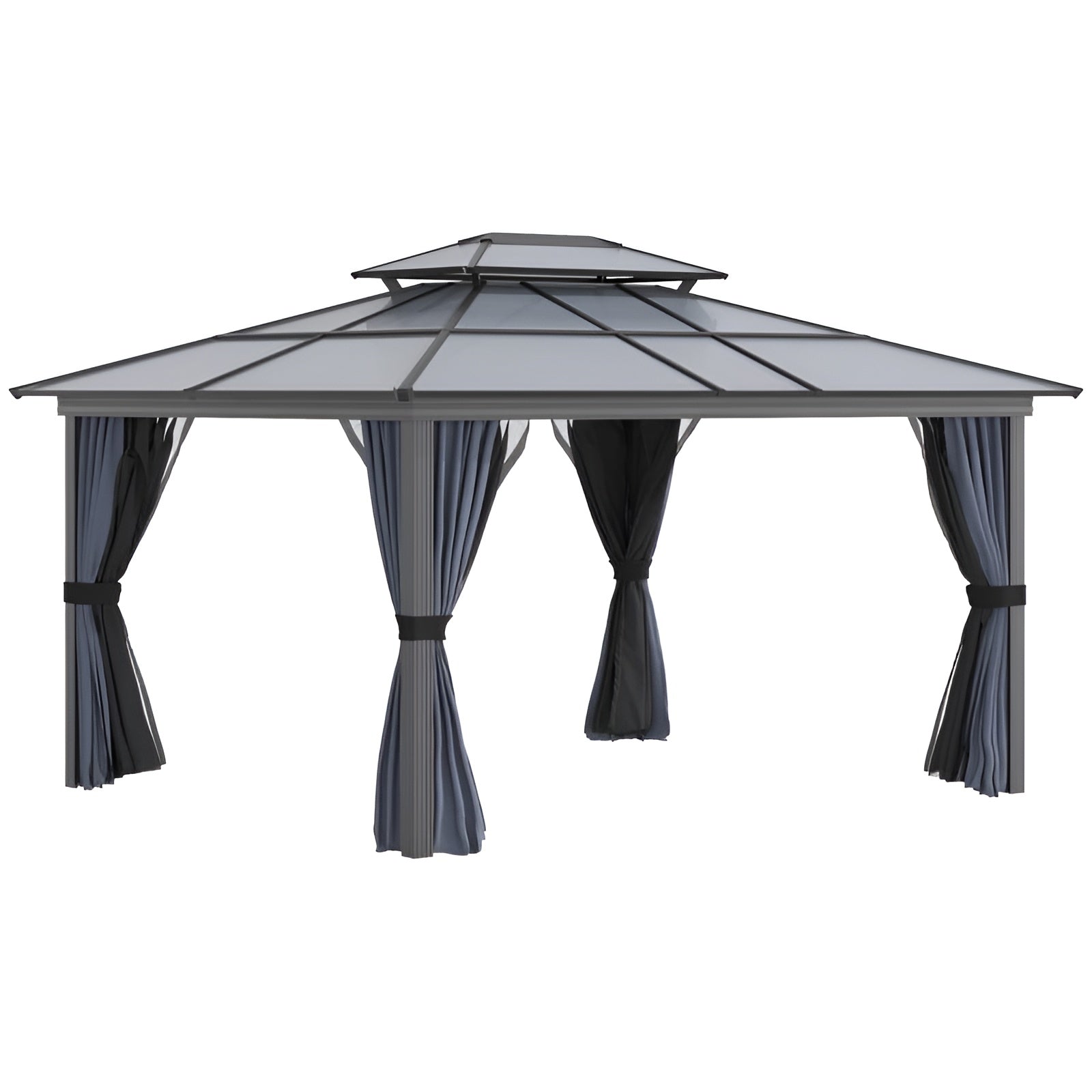 Outsunny 10x12 Hardtop Gazebo - 84C-215V01BK