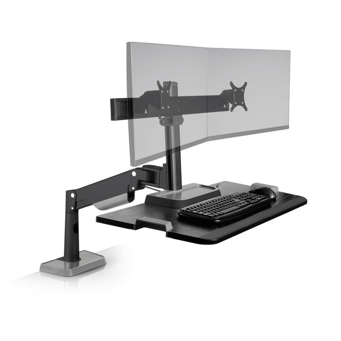 Innovative Winston Lift Edge Mount Two Monitor Adjustable Standing Desk Converter - WNST-LIFT-1-248