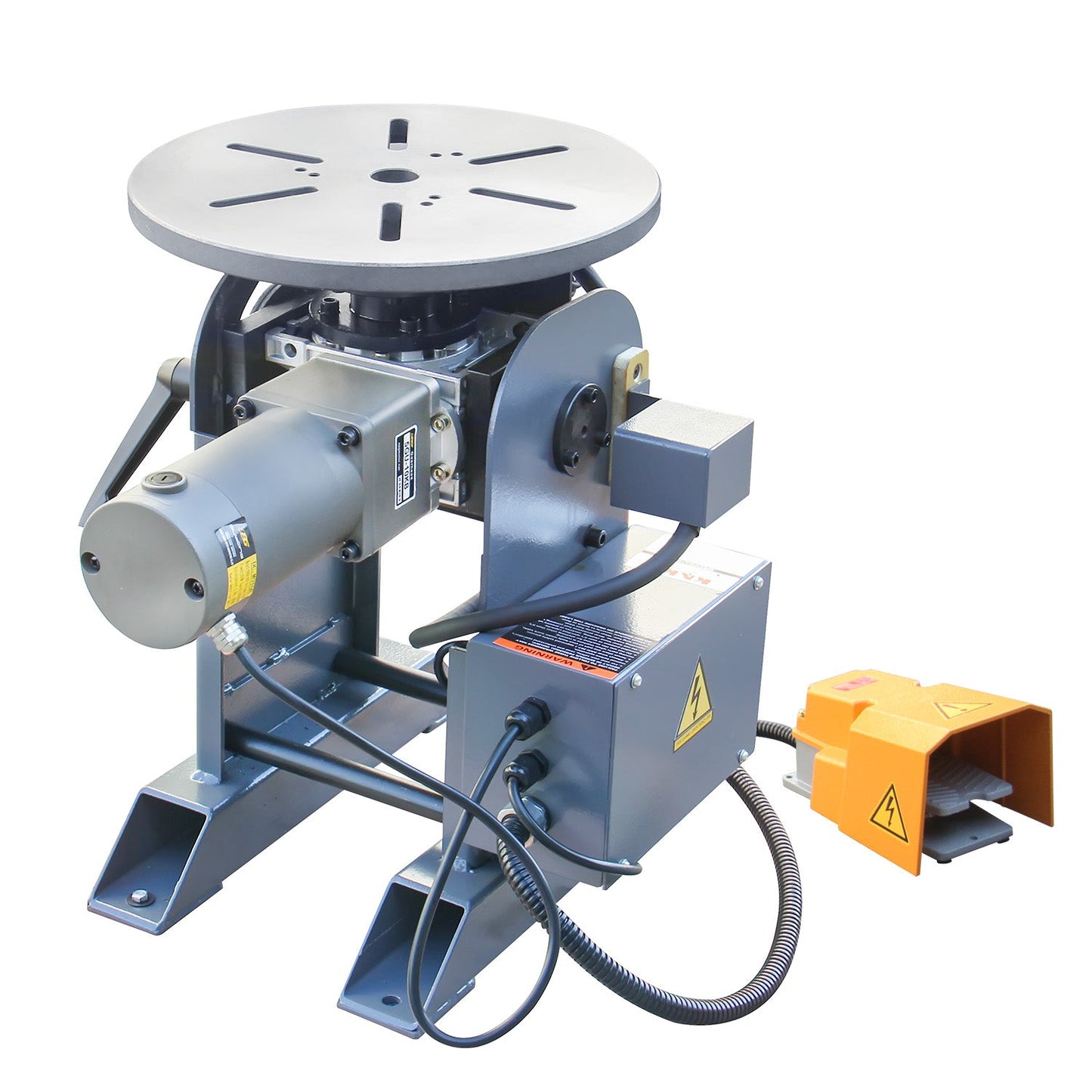 Kaka industrial WP-350 Welding Positioner 771lb Tilt angle 0-135º Rotation motor 125W Rotation speed 0-5 RPM Stepless Speed Control Welder Positioning Machine 110V-60HZ-1PH