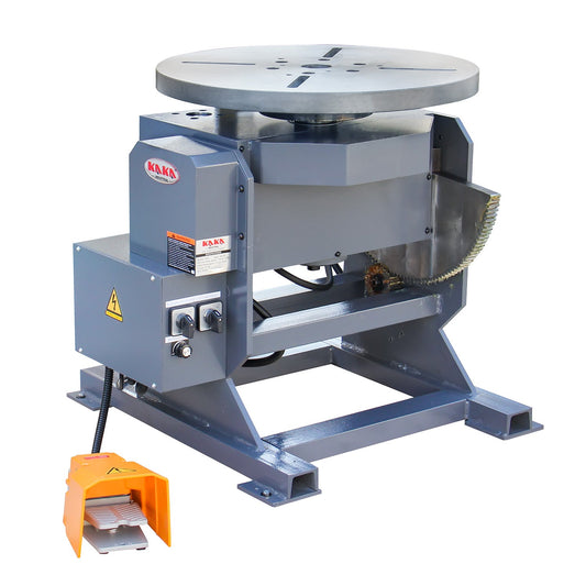 Kaka industrial WP-500 Welding Positioner 1102lb Tilt angle -45°-90º Rotation motor 400W Rotation speed 0-5 RPM Stepless Speed Control Welder Positioning Machine 110V-60HZ-1PH - 178383V110