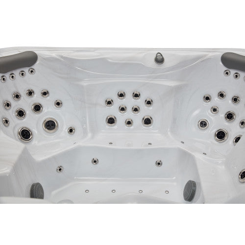 Luxury Spas - Elite Series Danika 5 Person Cloud Gray WS-591 - Backyard Provider