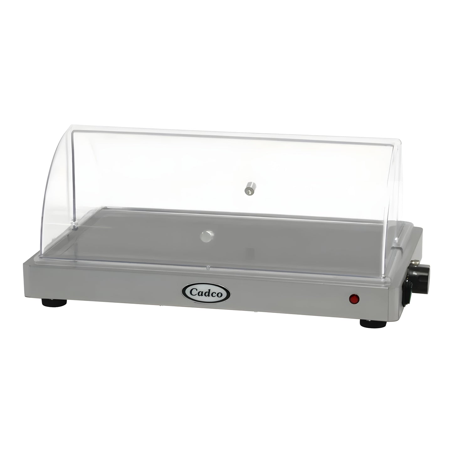 Cadco WTRT-10-HD 24" x 14 3/8" x 9 3/4" Electric Heavy-Duty Countertop Warming Shelf with Roll Top Lid - 120V - WTRT-10-HD