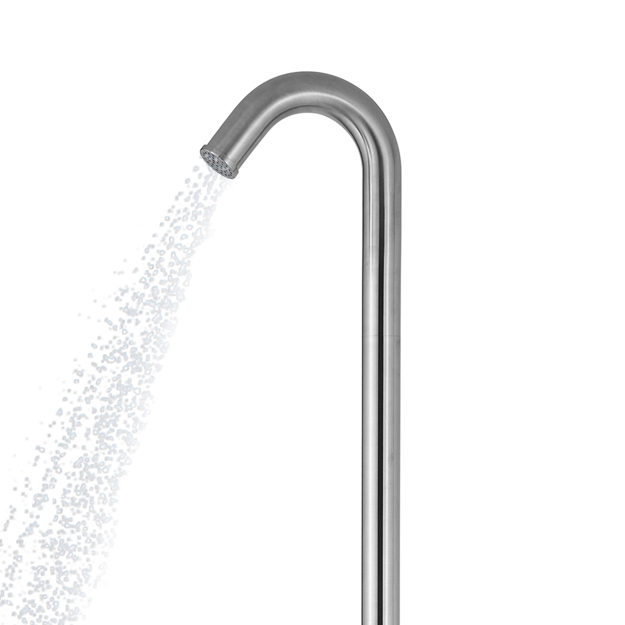 Pulse Showerspas Brushed Stainless Steel Outdoor Shower System - Wave Outdoor Shower - 1055-SSB