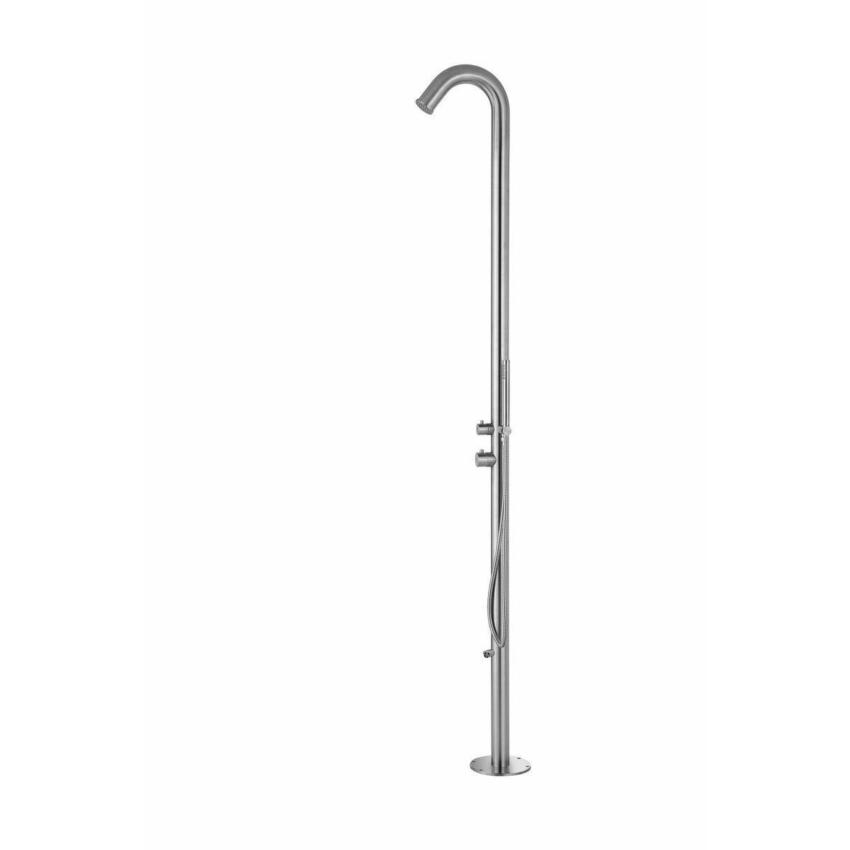 Pulse Showerspas Brushed Stainless Steel Outdoor Shower System - Wave Outdoor Shower - 1055-SSB