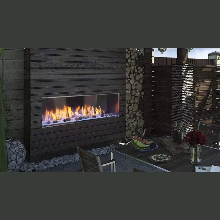 Majestic Lanai Outdoor Linear Gas Fireplace - ODLANAIG-48