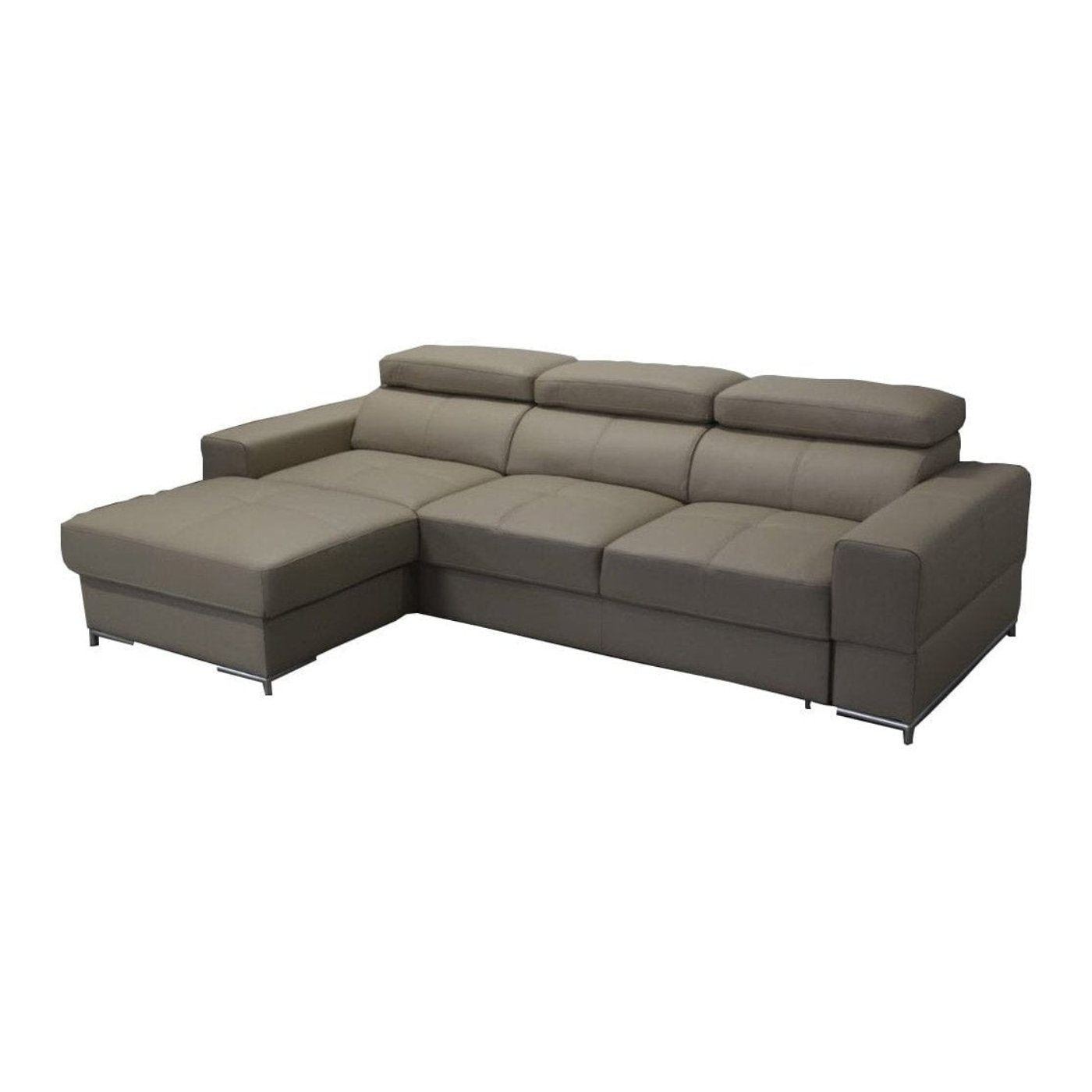 Maxima House BAZALT Leather Sectional Sleeper Sofa - Dol054