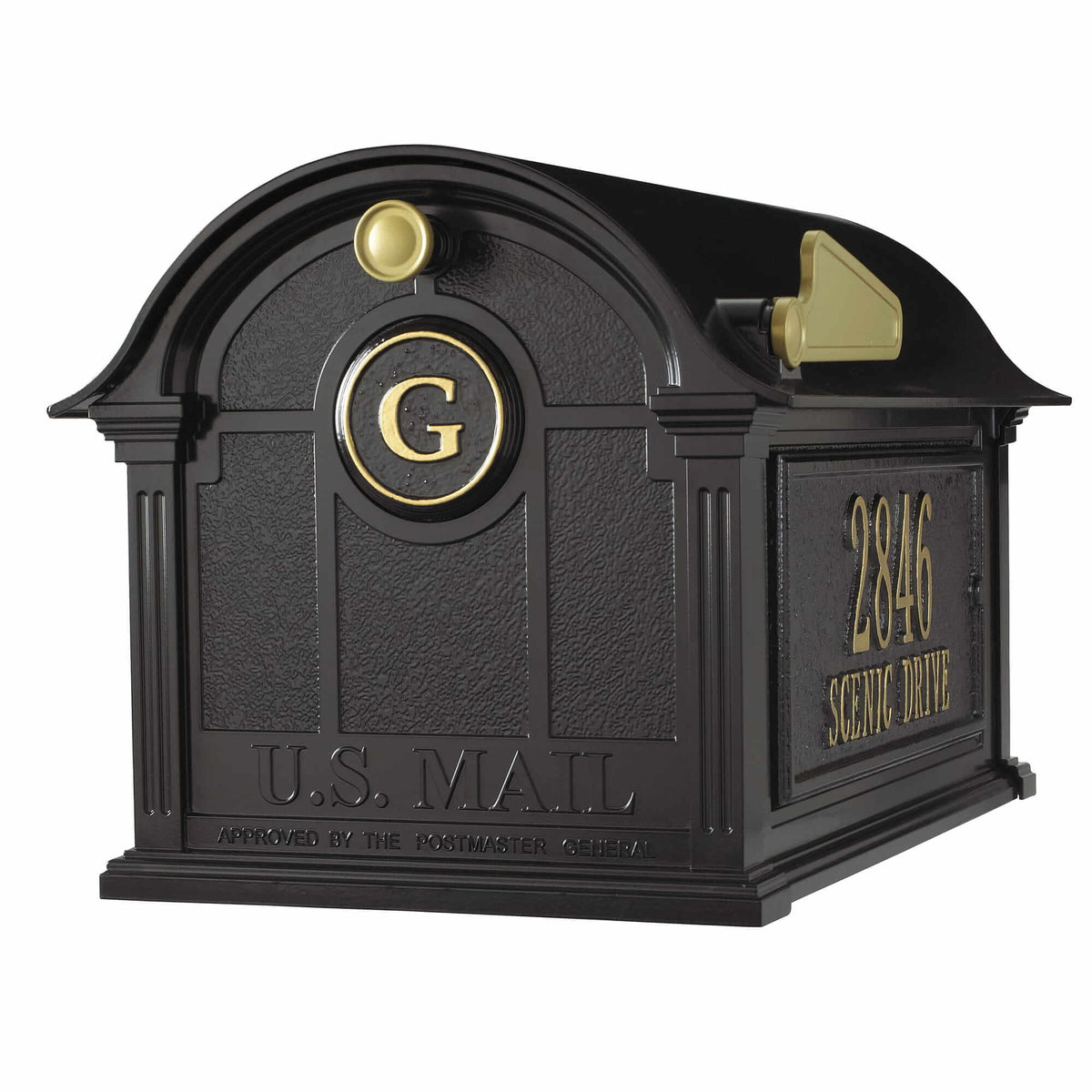 Whitehall Balmoral Mailbox Side Plaques and Monogram Package -  16365