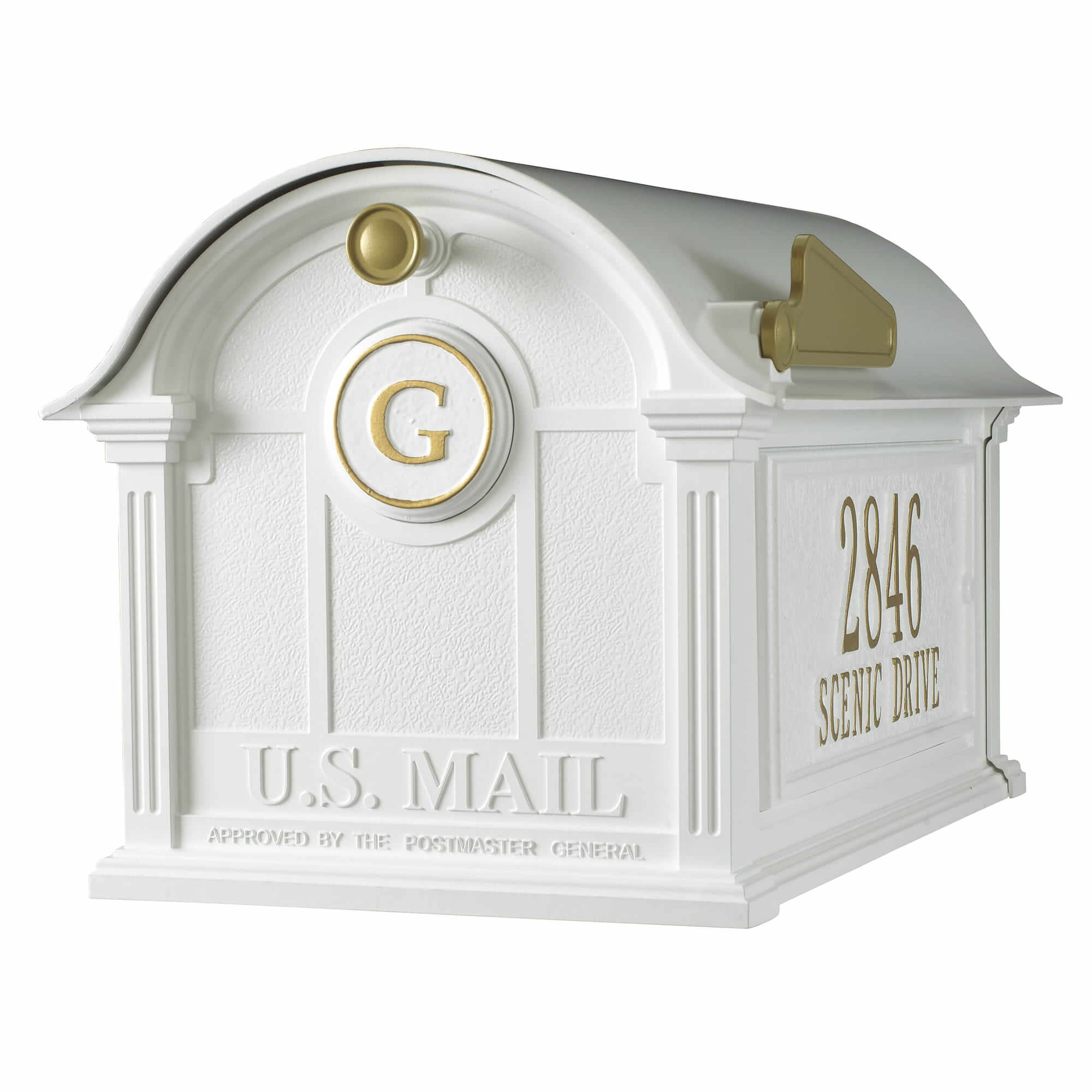 Whitehall Balmoral Mailbox Side Plaques and Monogram Package -  16365