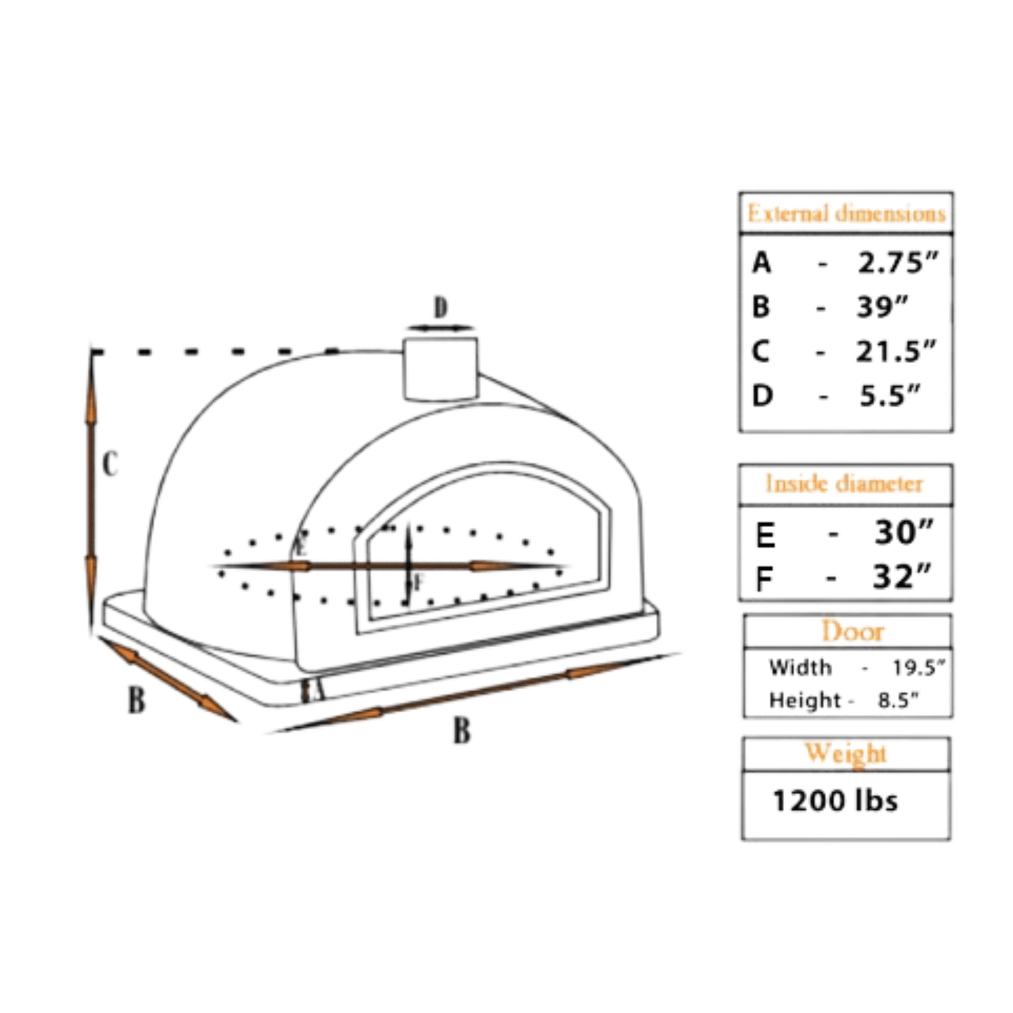 RUSTIC ARCH PIZZAIOLI PREMIUM PIZZA OVEN