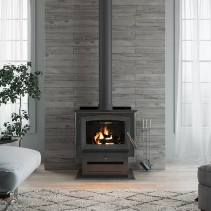 US Stove 2,500 Sq. Ft. Wood Stove with Cast Iron Legs &amp; Blower - SKU_1769011474749_338