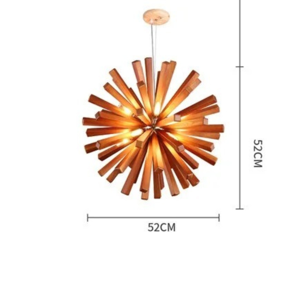 Woodburst Chandelier Light - Procure Décor