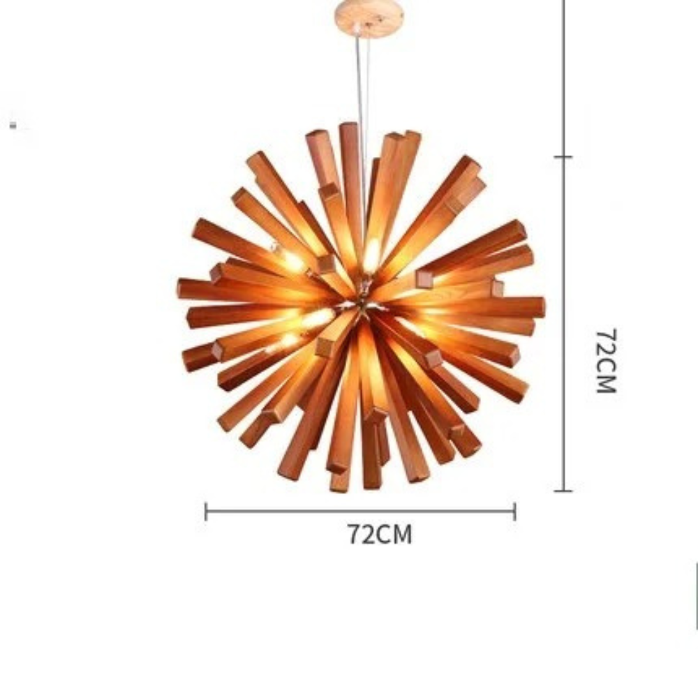 Woodburst Chandelier Light - Procure Décor