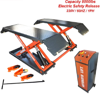 Katool KT-X85 8000lb Mid Rise Scissor Lift - Electric Lock - X85-110