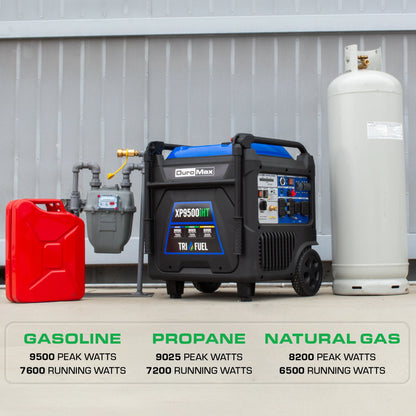 DuroMax 9,500 Watt Portable Dual Tri Inverter Generator w/ CO Alert