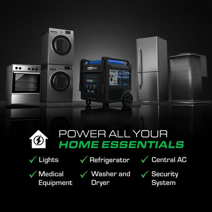 DuroMax 9,500 Watt Portable Dual Tri Inverter Generator w/ CO Alert